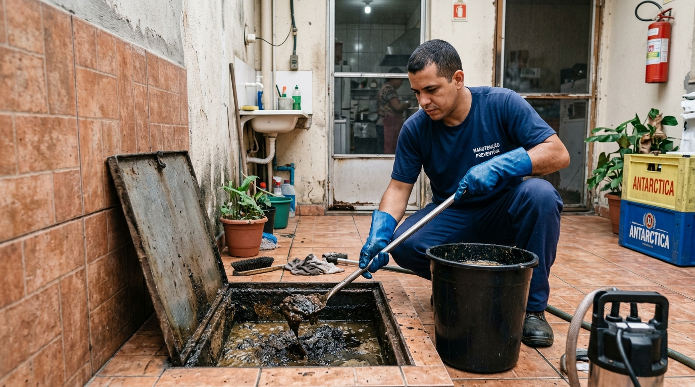 Limpeza de Caixa de Gordura perto de mim em Palhoça‑SC
